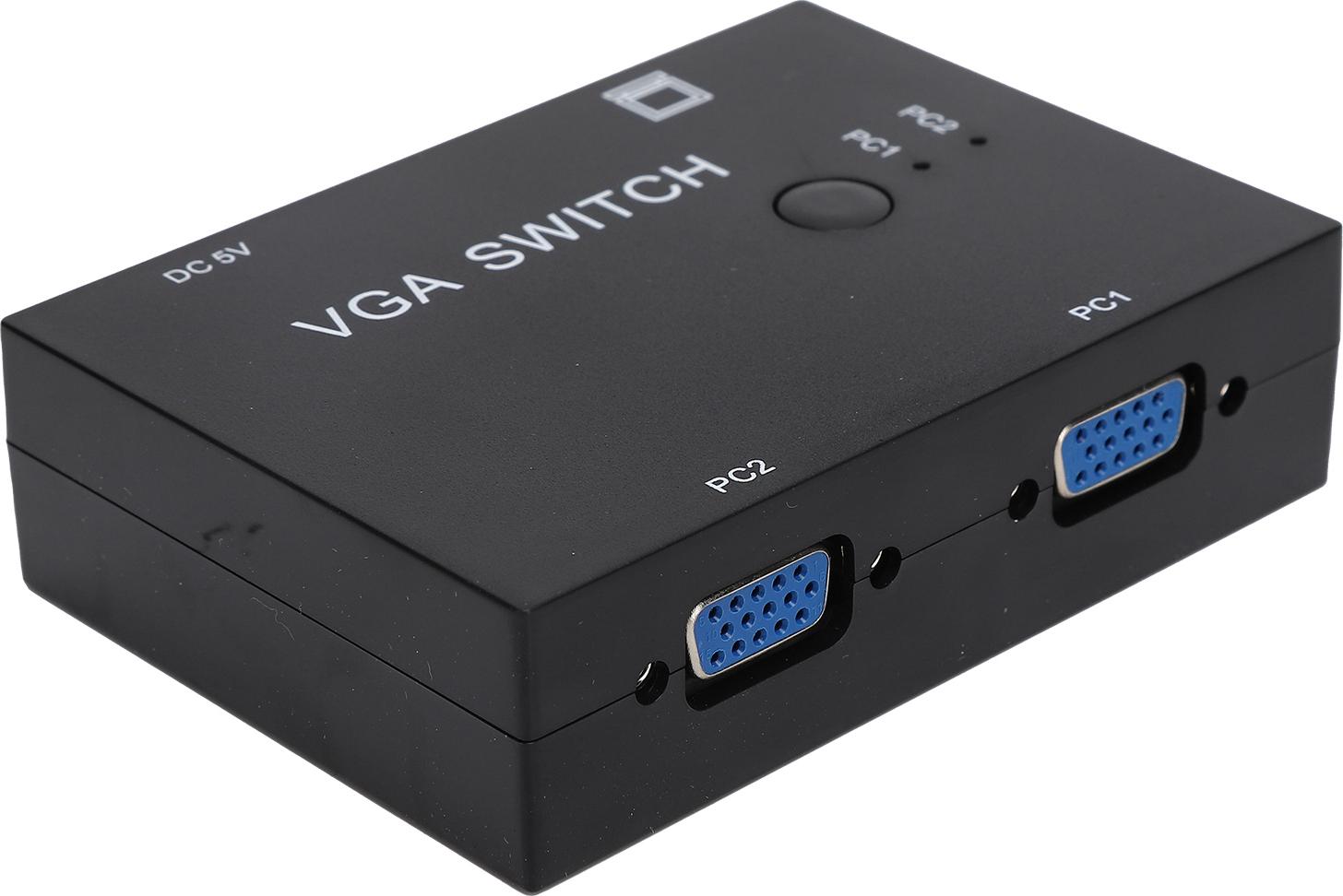VGA prepínač 2 vstupy +1 výstup MultiComputer Host Converter 2 hostitelia v 1 obrazovke