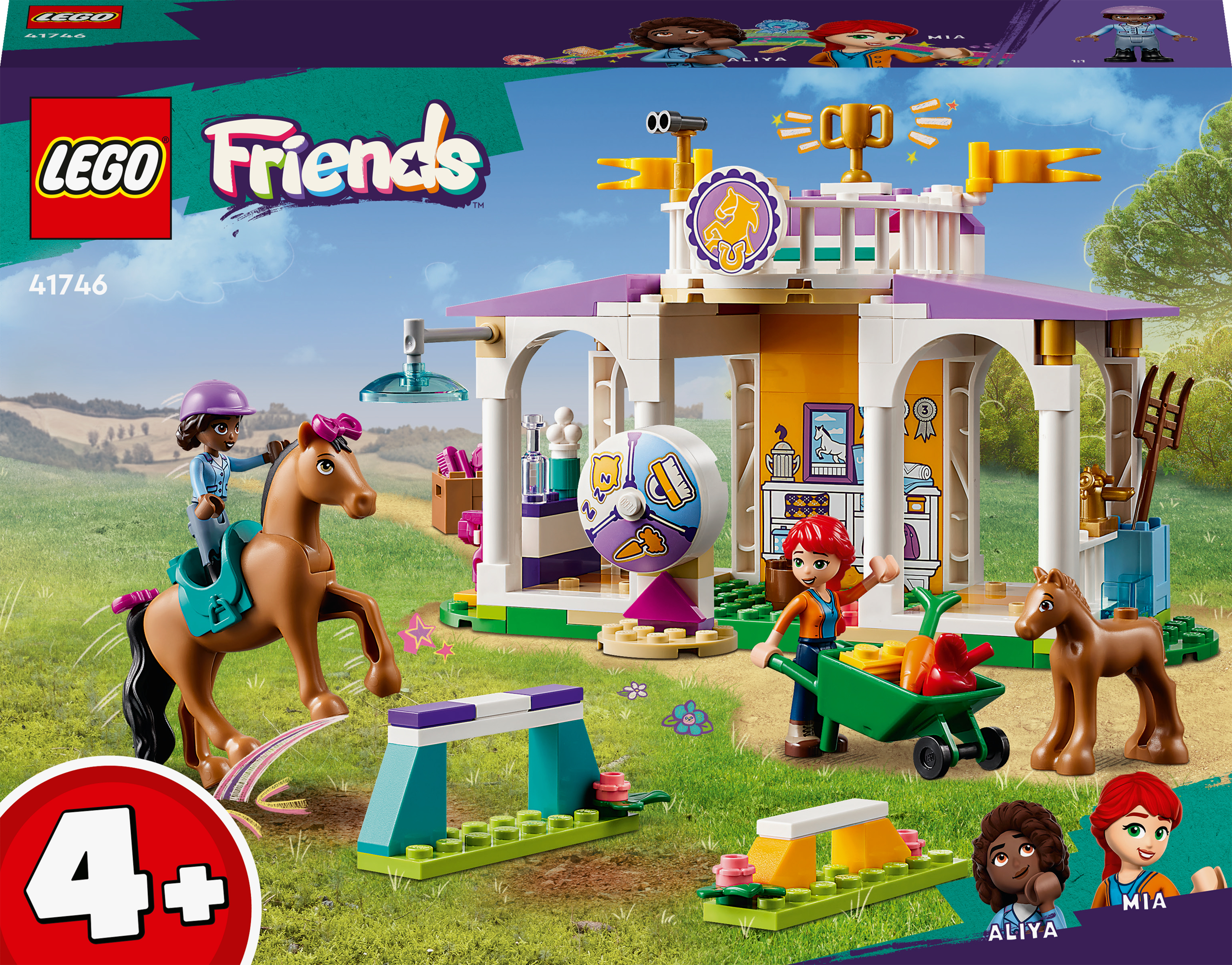 spielzeug mit pferden LEGO 41746 Friends Reitschule Set mit 2 Spielzeug-Pferden,