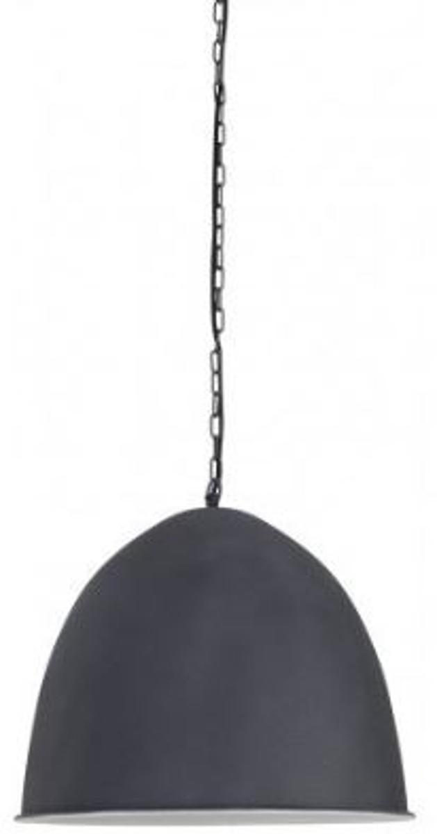Casa Padrino Hängeleuchte Industrial Design Grau Durchmesser 47 x H. 50 cm - Industrie Lampe Leuchte Industrieleuchte
