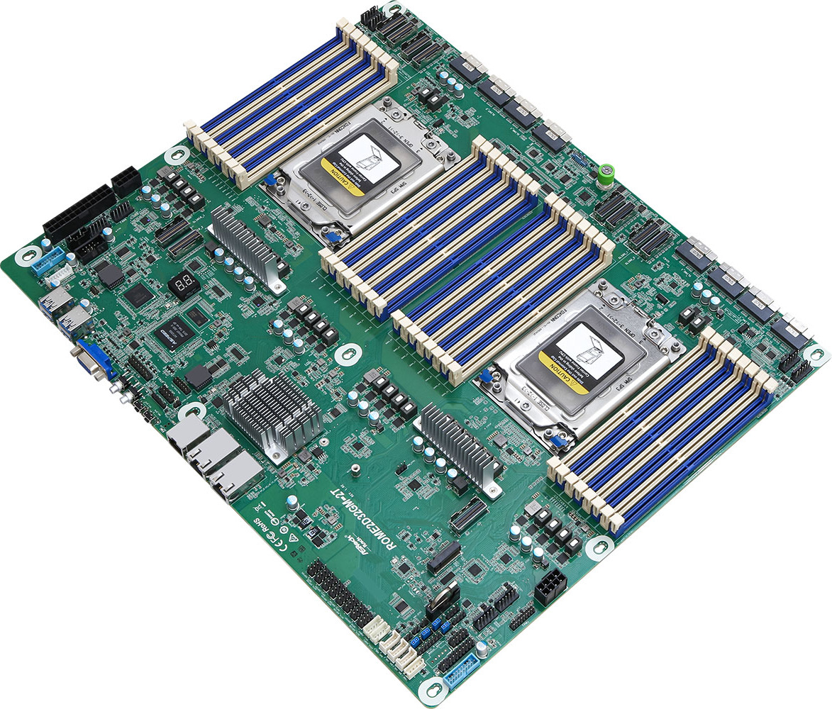ASRock MB ROME2D32GM-2T AMD EPYC7003 7002 SoC S4094 SP3 256GB DDR4 Proprietary