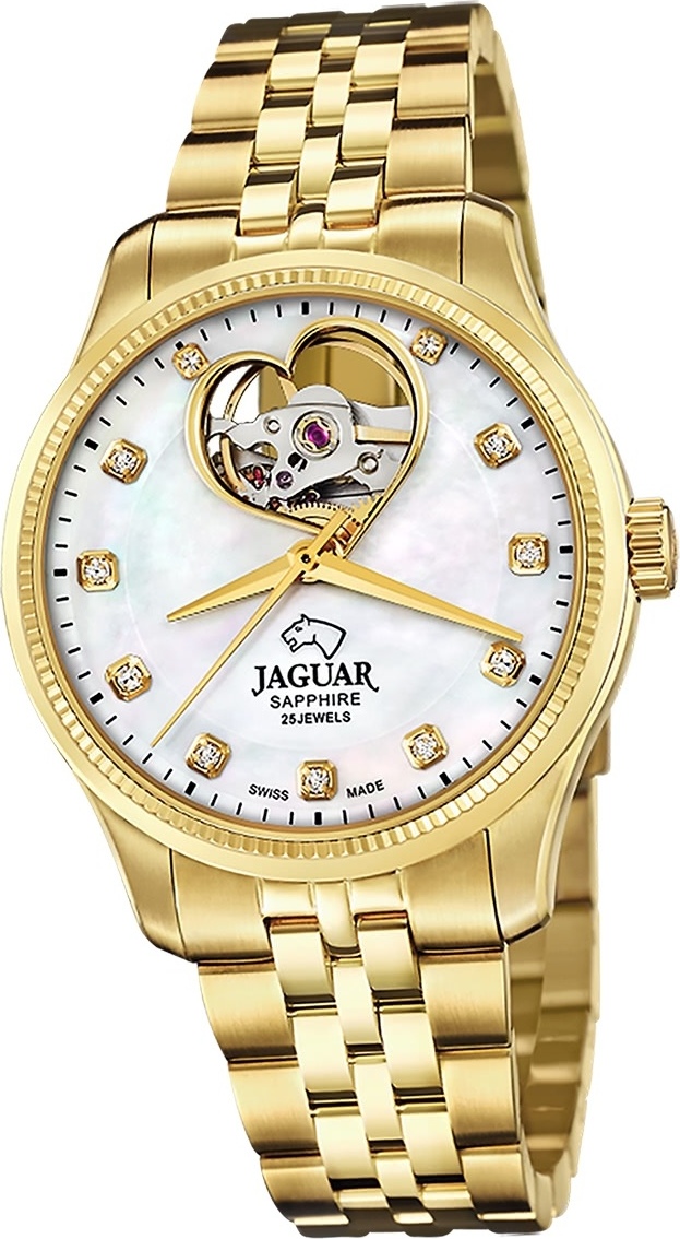 Dámske hodinky Jaguar z nehrdzavejúcej ocele zlaté Náramkové hodinky Jaguar Coeur D2UJ996/1
