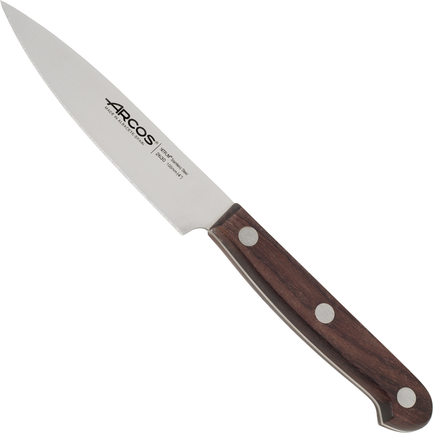 Messer Kochmesser Arcos Palisander - Prof 263000 Edelstahl Nitrum und mango Edelstahl Palisander mit 10 cm Klinge und Abdeckklinge