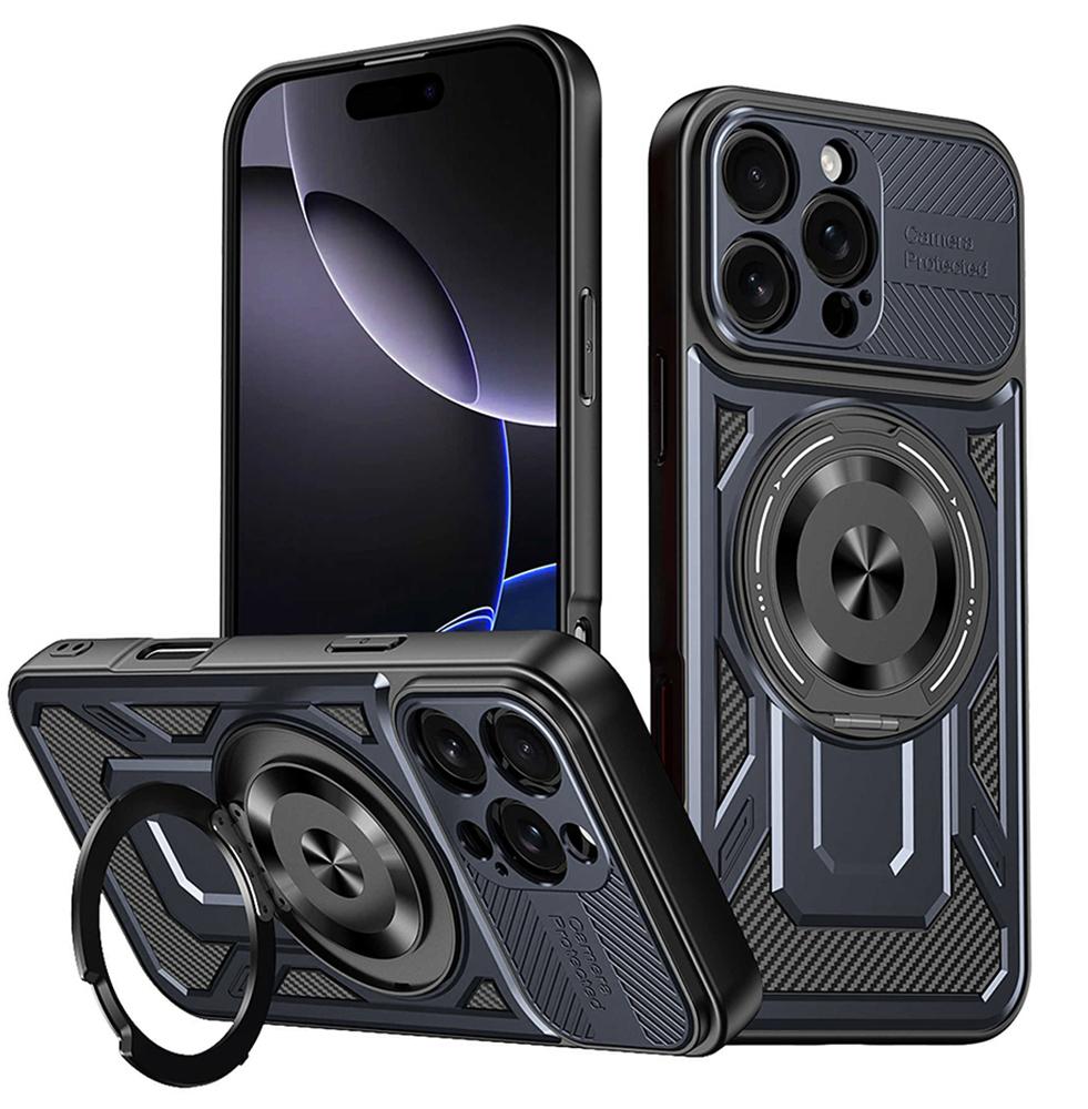 Techsuit – RuggedCam-Hülle für iPhone 16 Pro – blau