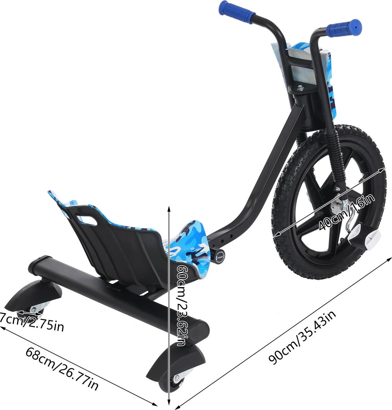 OEM Geh-Trike, Verbesserte Stabilität, Spaß beim Driften, Blau 5319