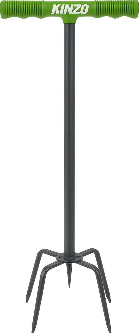 Kinzo Gartenkralle 96 cm - Gartenwerkzeug für Bodenlockerung, Unkrautvernichter mit Ergonomischem Griff