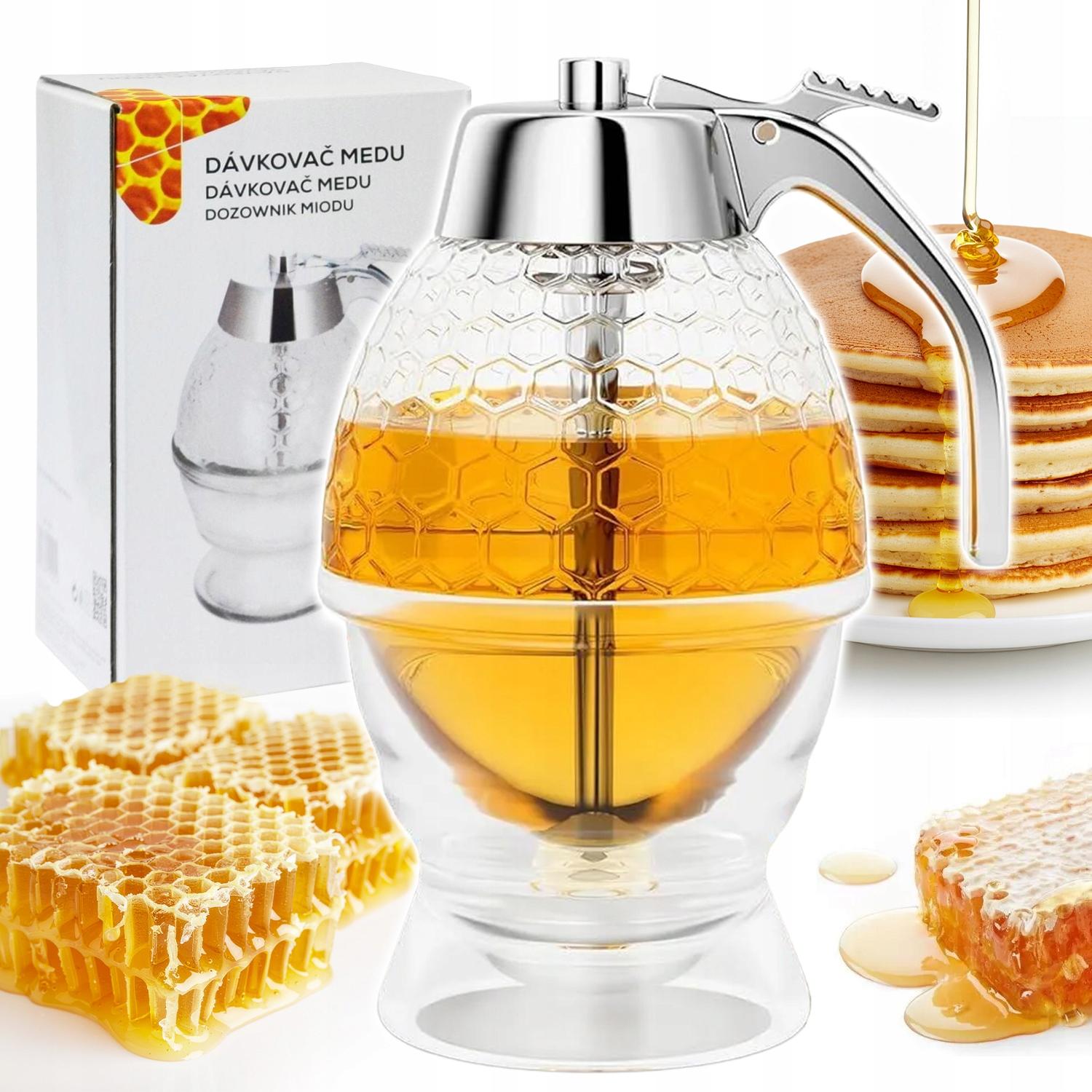Home Markt24 Honigspender, Ausgießer, Behälter für Sirup und Schokolade, 200 ml