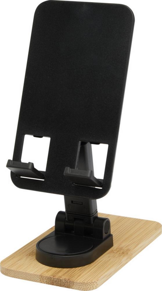 Floso - Stojan na mobilný telefón "Alfirk", bambus, skladací PF4877 (jedna veľkosť) (čierny)
