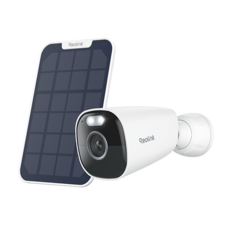 Reolink Argus Eco Pro+Solárny panel, 5MP 2K+ batéria 2,4GHz/5GHz WiFi Vonkajšia monitorovacia kamera, farebné nočné videnie, inteligentná detekcia, 2-cestný zvuk, IP66