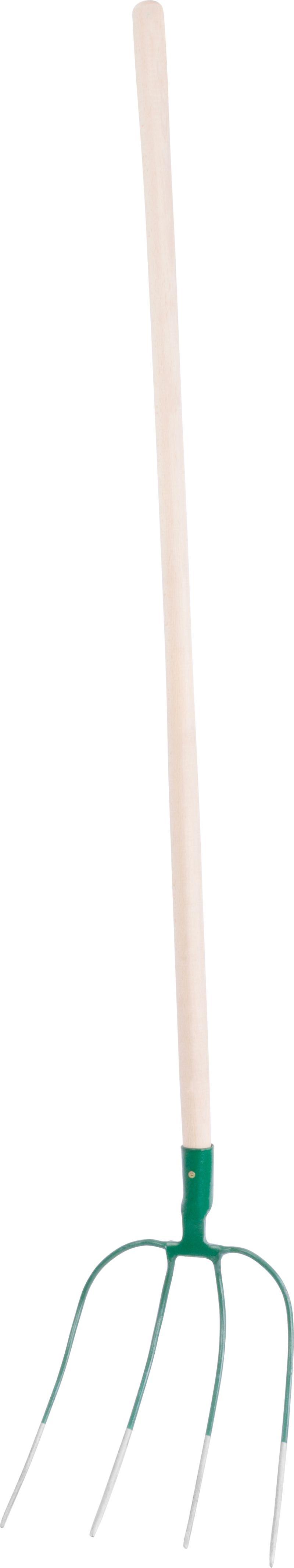 STREND PRO Gabel F124.WH, 4-zinkig, Bayern, mit Stiel