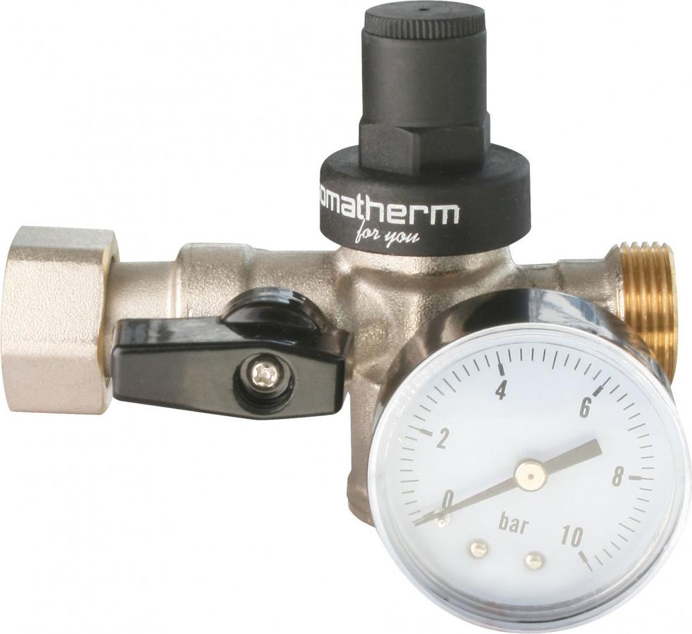 Centrale Brico Druckminderer 3-in-1 Druckminderer 20 x 27 + Manometer