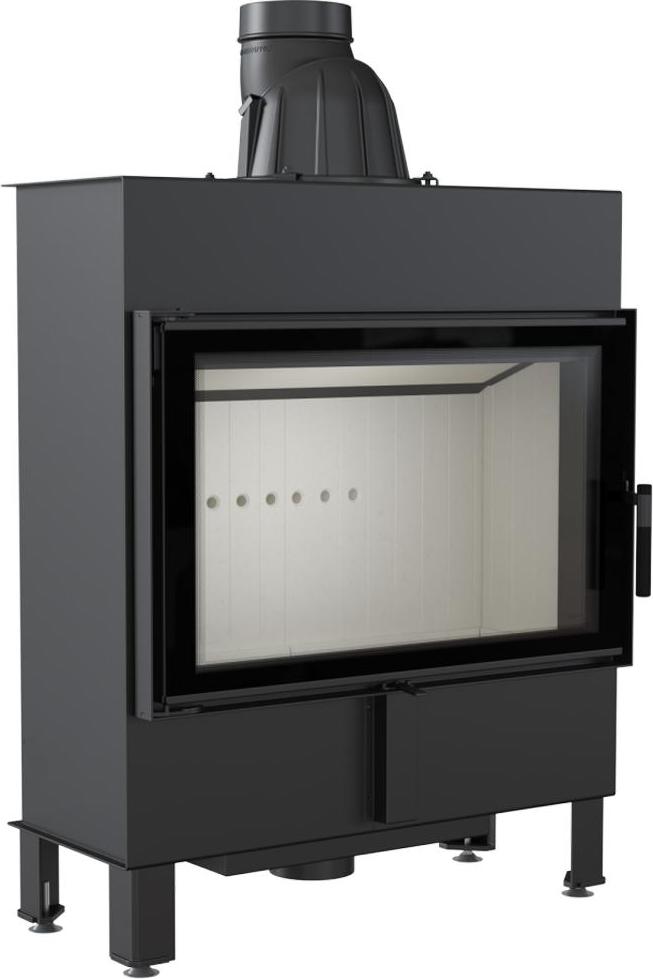 Oceľový krb KRATKI LUCY SLIM 10 kW Ø 160 dvojité sklo