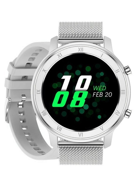 Unisex náramok SmartWatch Pacific 17-1 - strieborný + prídavný remienok (SY010A)