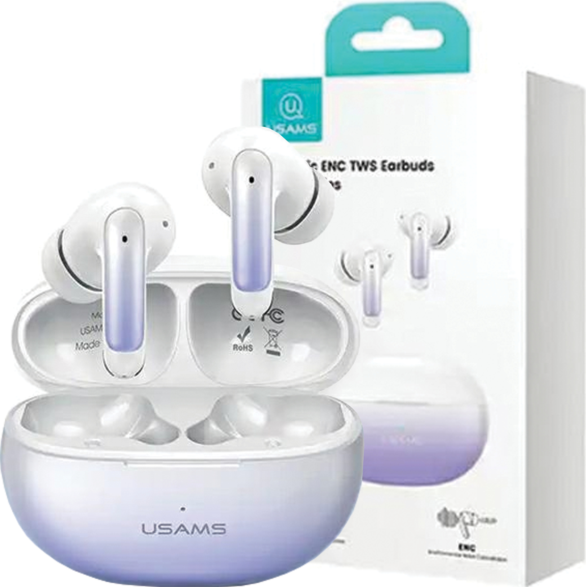 Usams Bluetooth slúchadlá 5.3 Tws X-Don Series Enc Wireless Blue Gradient/Gradient Blue Bhuencxd03 (Us-Xd19)