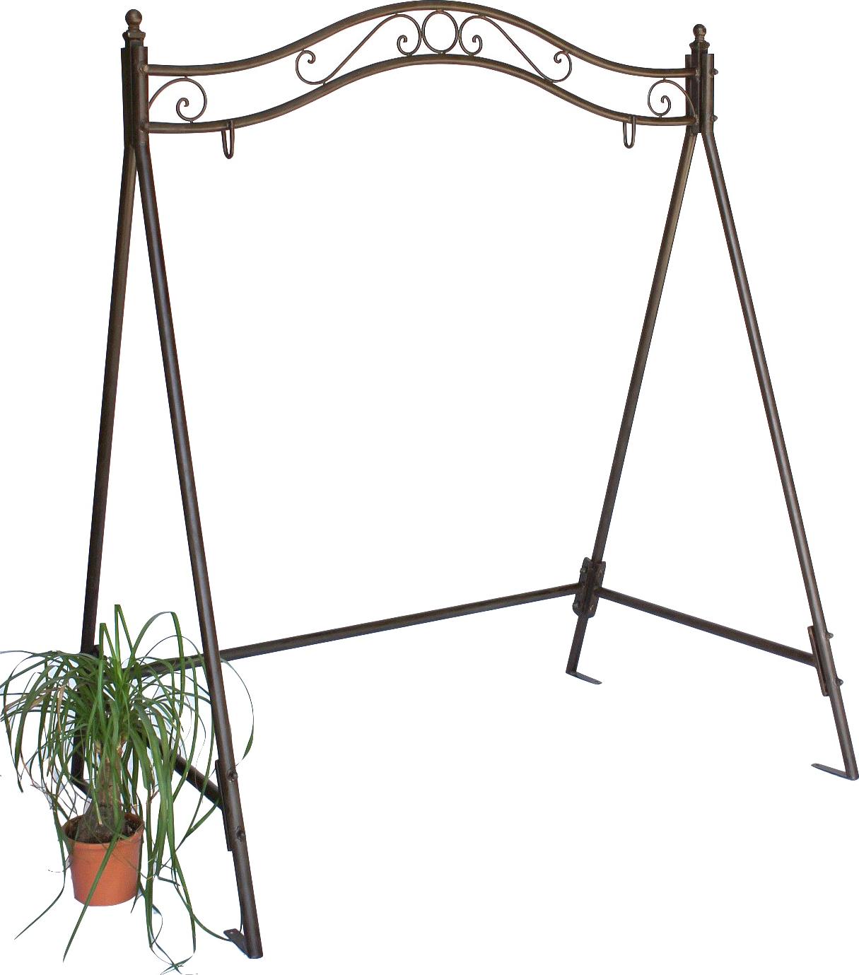 DanDiBo Gestell für Schaukel 082505 Hollywoodschaukel aus Eisen Schaukelgestell Metall