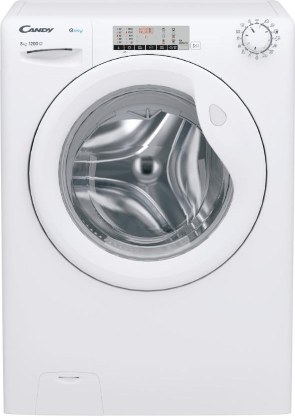 Candy EY284DWM5/1-S, Predné plnenie, 8 kg, B, 74 dB, 1200 ot/min, A
