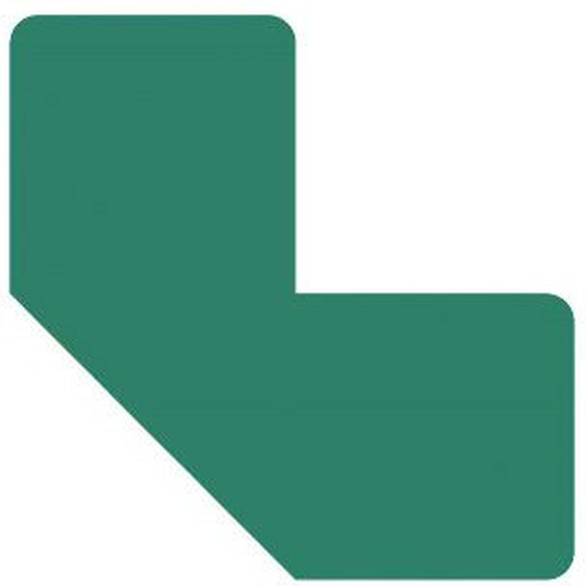 Tarifold Fußbodensymbol 'L' 10x10cm grün Packung mit 5 Stück 197205