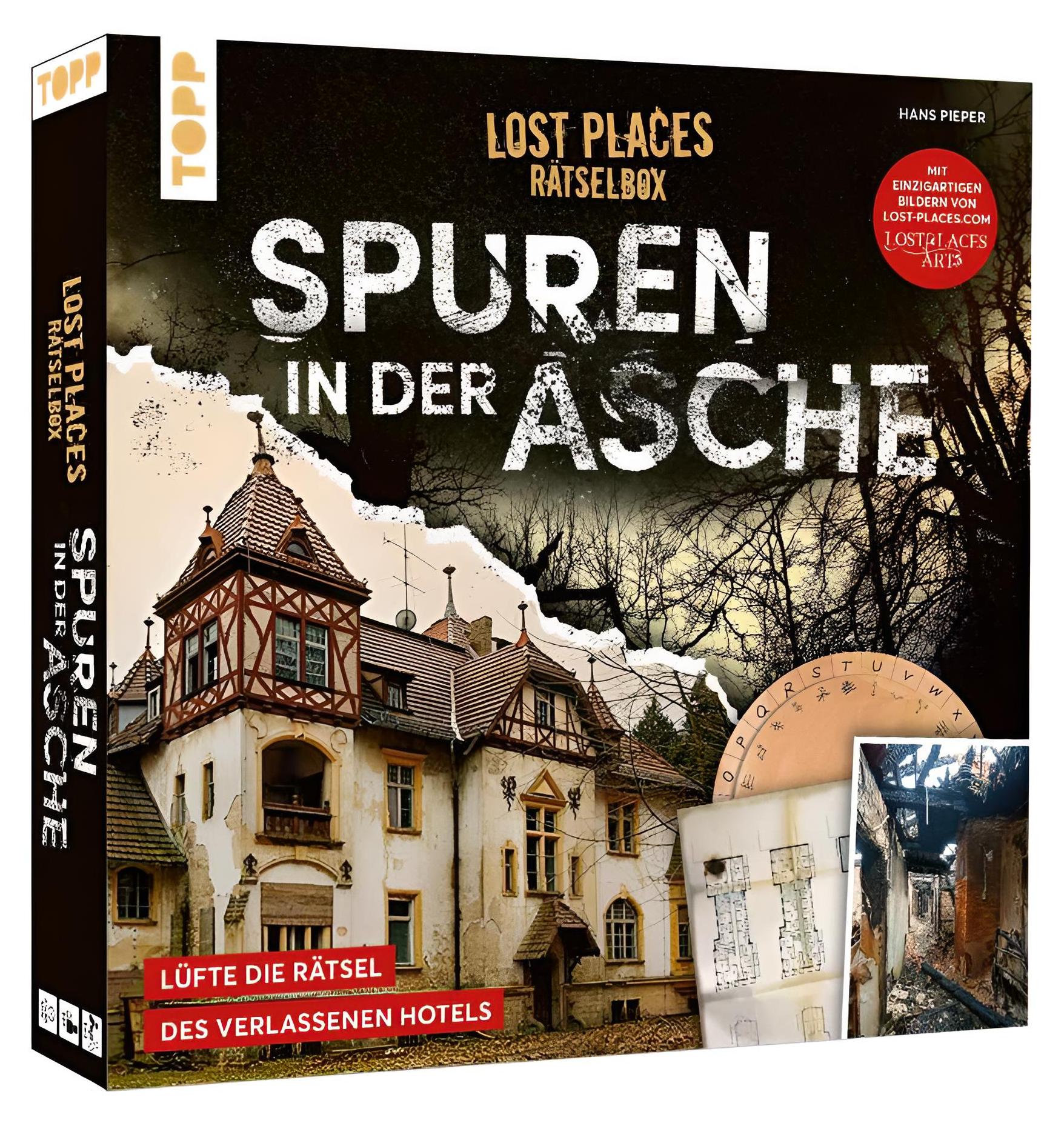 Sonstige Verlage Lost Places Rätselbox - Spuren in der Asche: Ein Krimi-Rätsel für Zuhause. Lüfte die Rätsel des verlassenen Hotels 18644