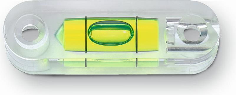 BMI Libelle, Abmessungen 55x15x15 mm, aus Plexiglas, Messgenauigkeit 0,5 mm/m 680055