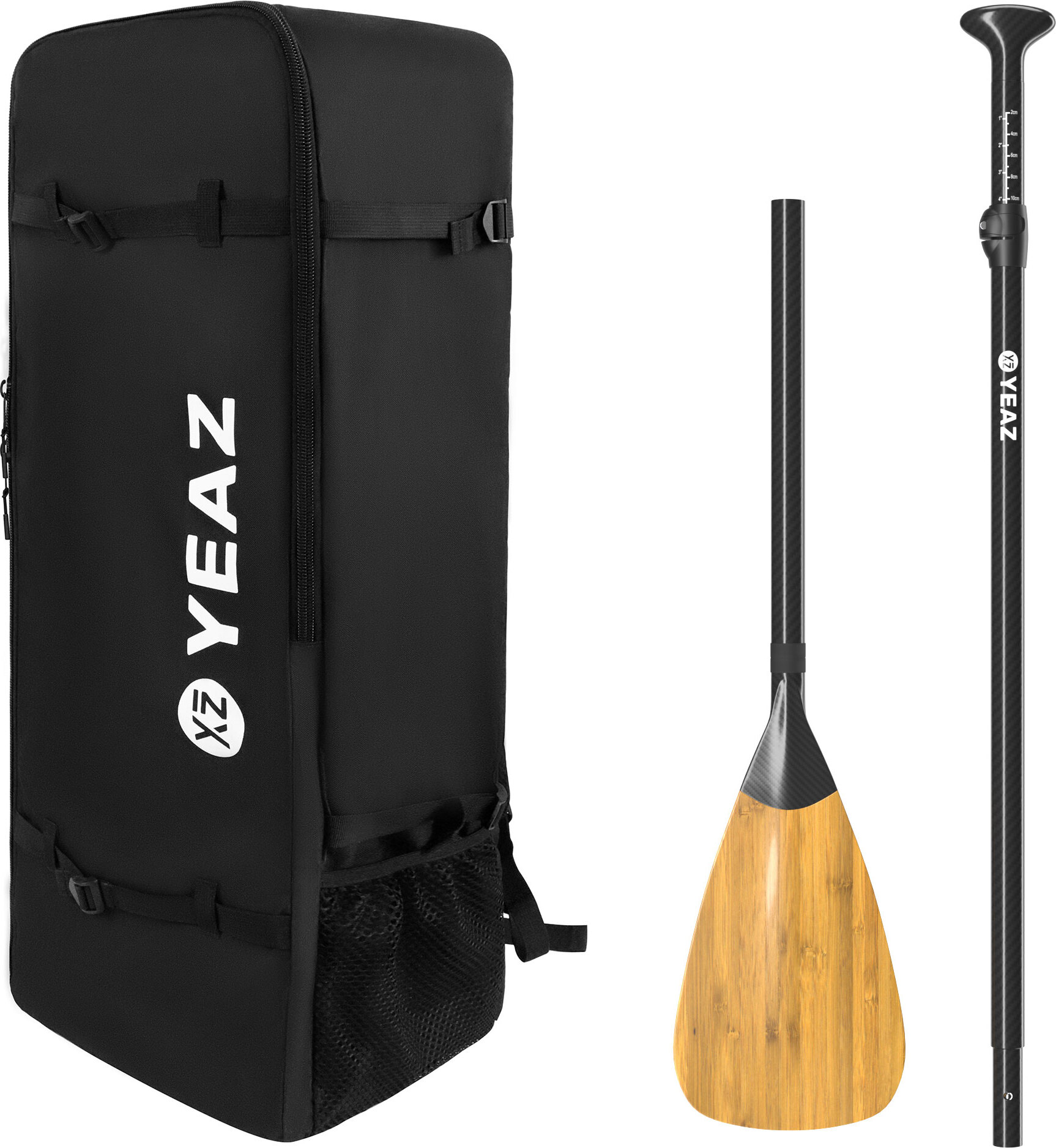 YEAZ KIT BAMBOO - Batoh a karbónové bambusové pádlo BLACK