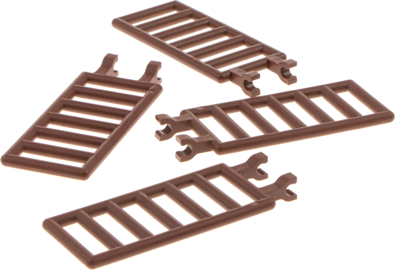 4x Lego plot 7x3 červenohnedý 2 klipy rebríková brána Star Wars 10305 6020