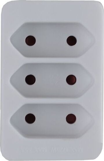 Lex SL-014 Mehrfachsteckdose, 3 x Flachstecker