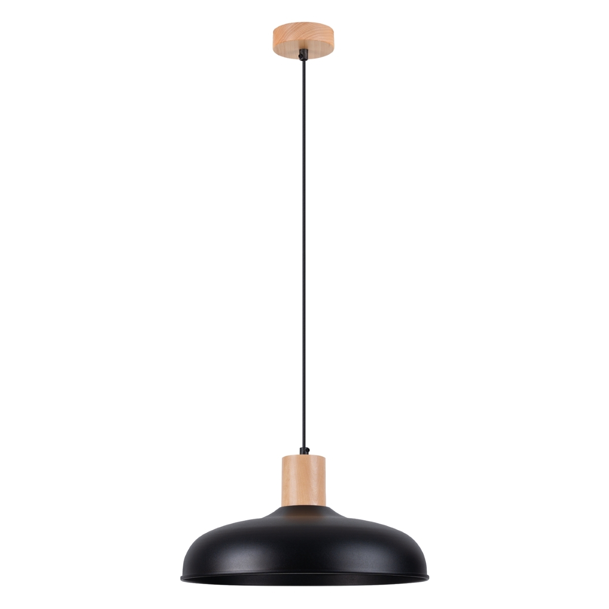 Pendelleuchte INDY Schwarz 1xE27 15W Stahl 120x38x38cm Sollux Lighting