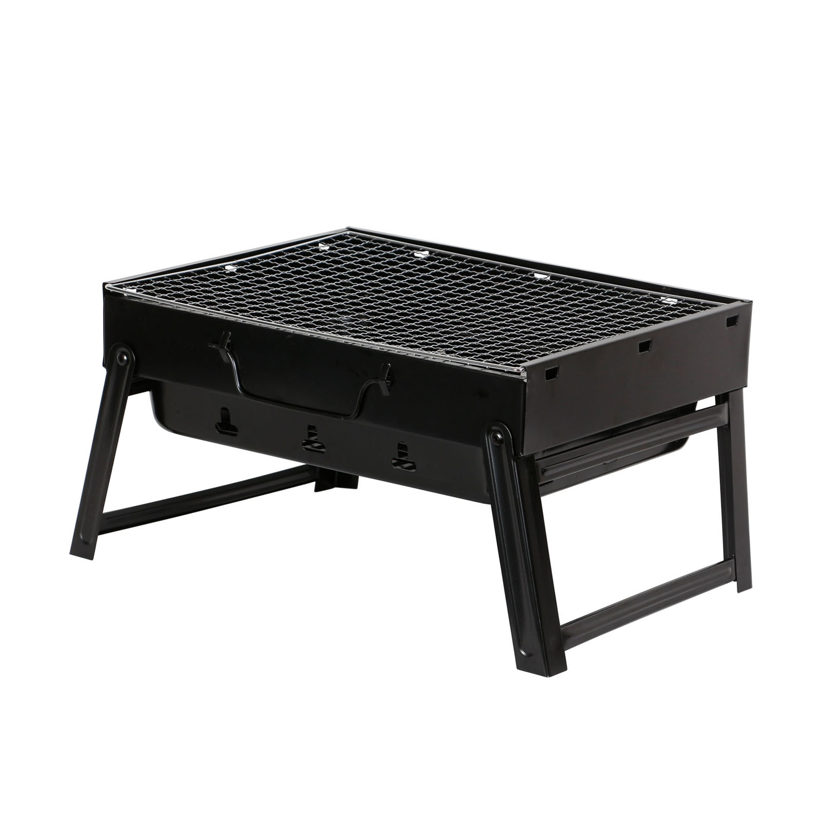 Tragbar Grill BBQ Camping Klappgrill Standgrill Holzkohlegrill Tischgrill D-Stor 