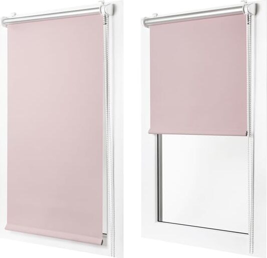 Mako | Rollo - Verdunklungsrollo Klemmfix - 65x230 cm - Rosa - 100% Blackout - Energieeffizient und ohne Bohren