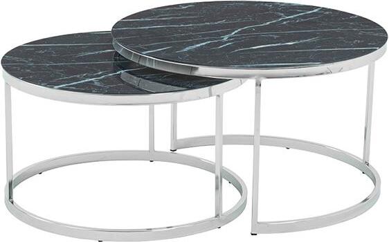 Modern Schwarz 2x Couchtische Wohnzimmer Hochwertig Möbel Designer