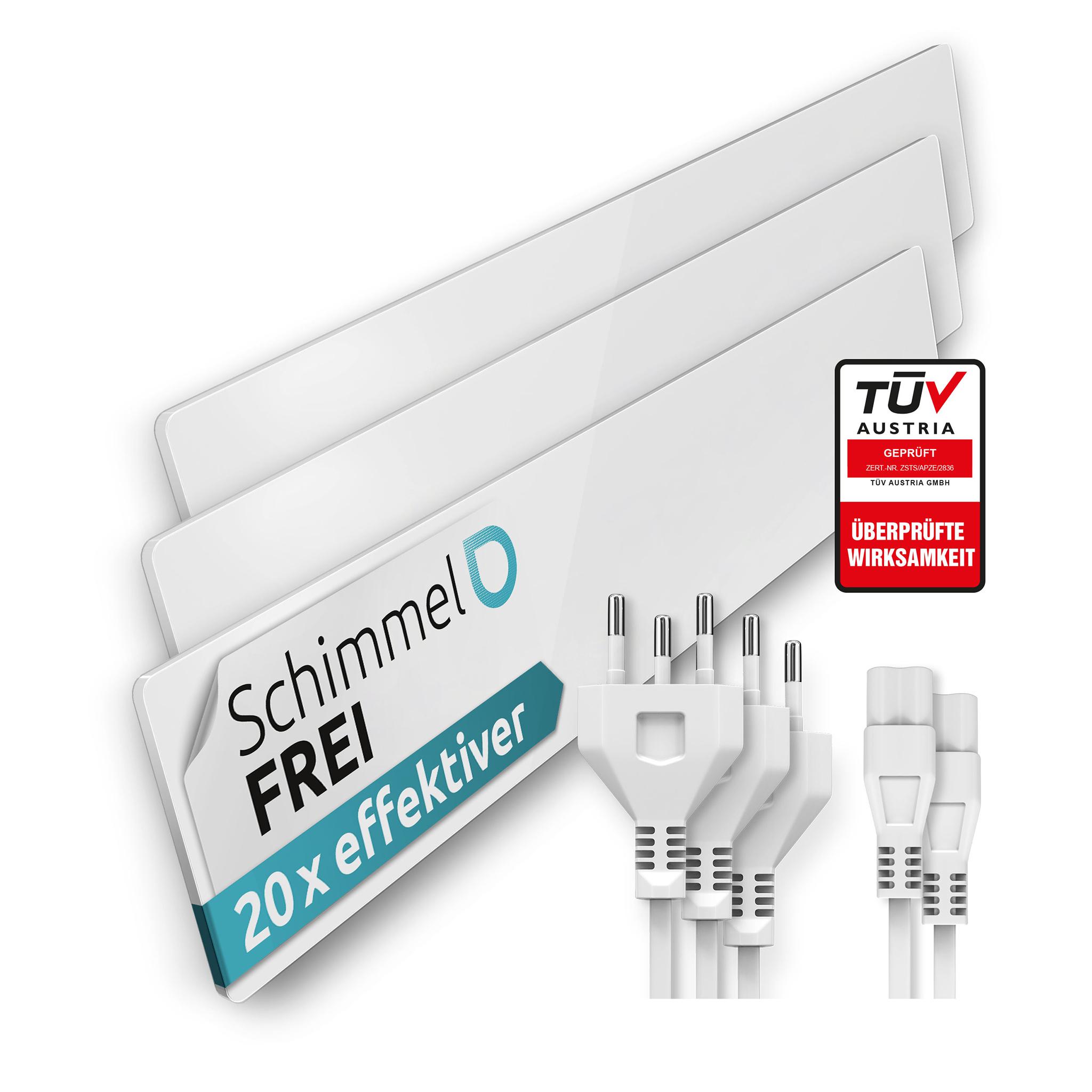 Schimmel Dry – 3er Set | Schimmelentferner für Wand & Bad | Ohne Chemie, dauerhaft schimmelfrei | Alternative zu Schimmelspray & Farbe EGS-WHI-GL-3-SET
