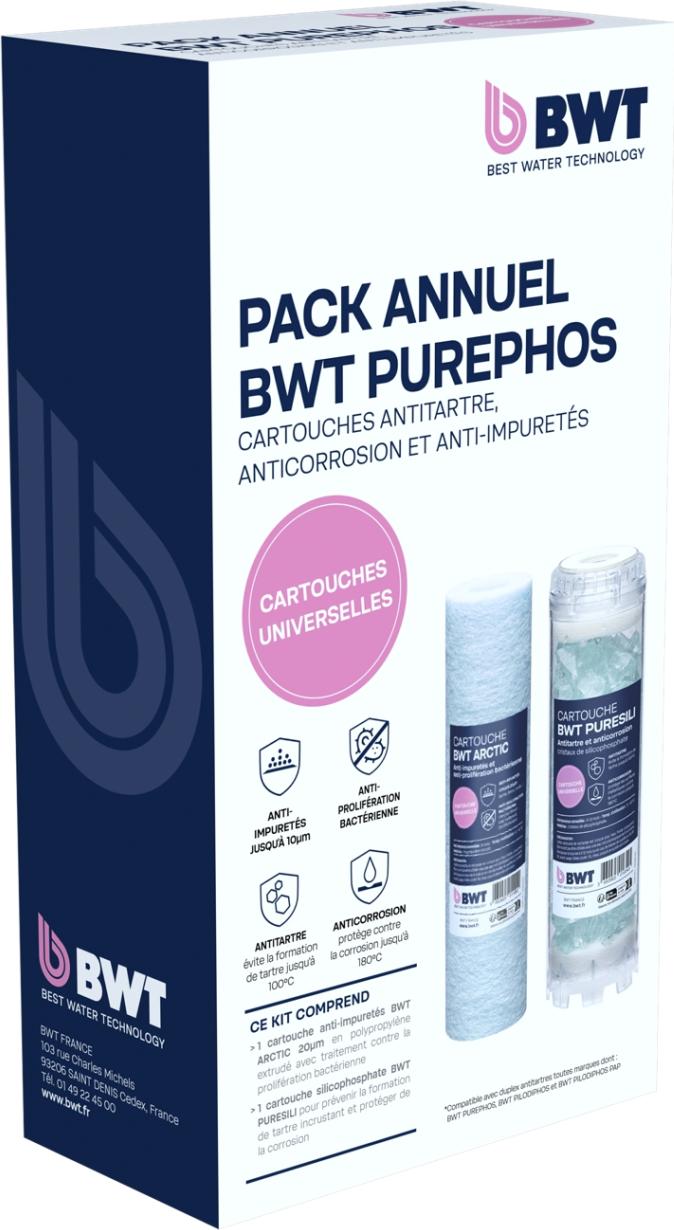 Jahresfilterpatronenpackung - BWT - ARCTIC 20 µm + PURESILI - Entfernt Verunreinigungen + antibakteriell OC-AABZL14033