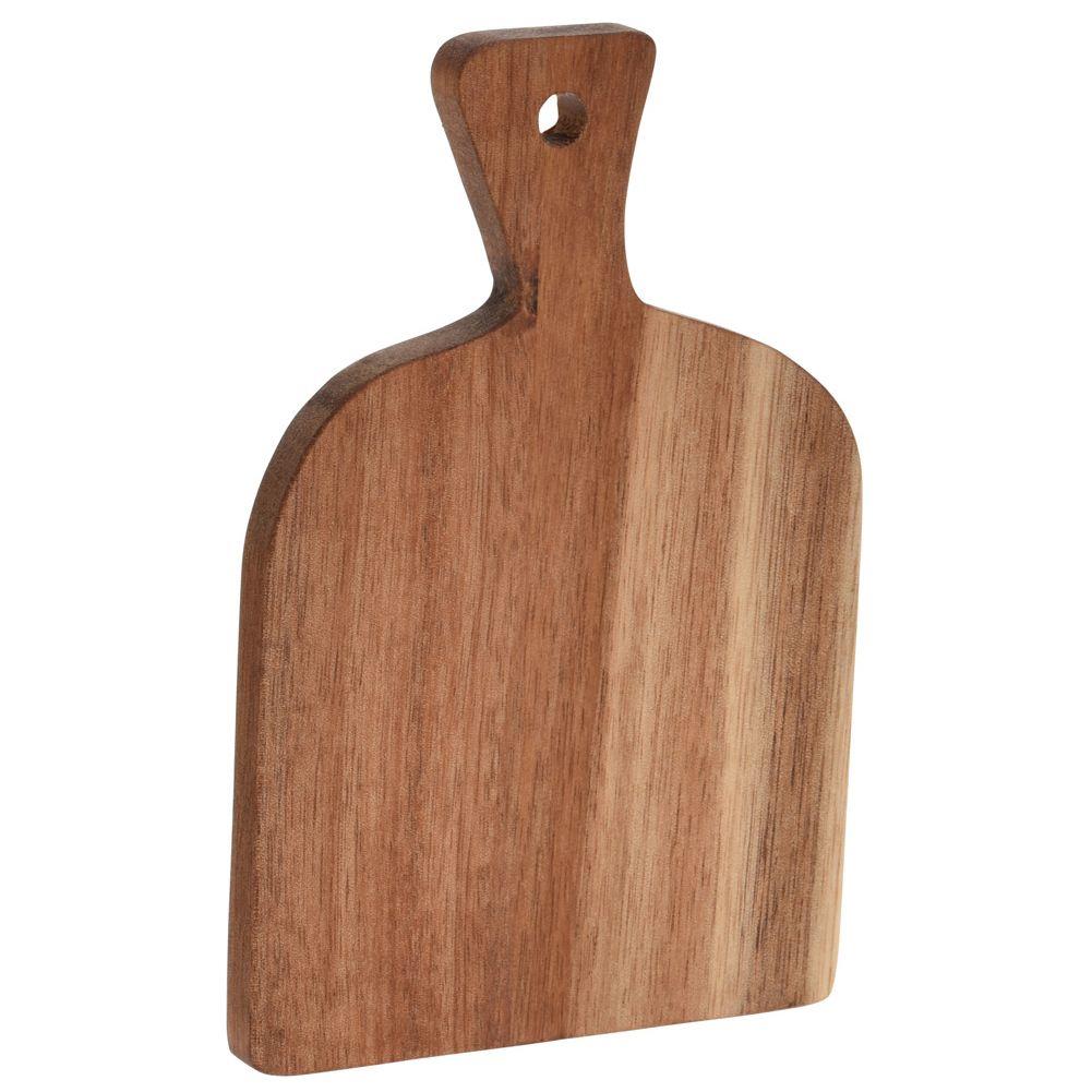 Excellent Houseware Servierbrett aus AKAZIENHOLZ klein zum Servieren von Snacks Vorspeisen 10x15 cm 170484260