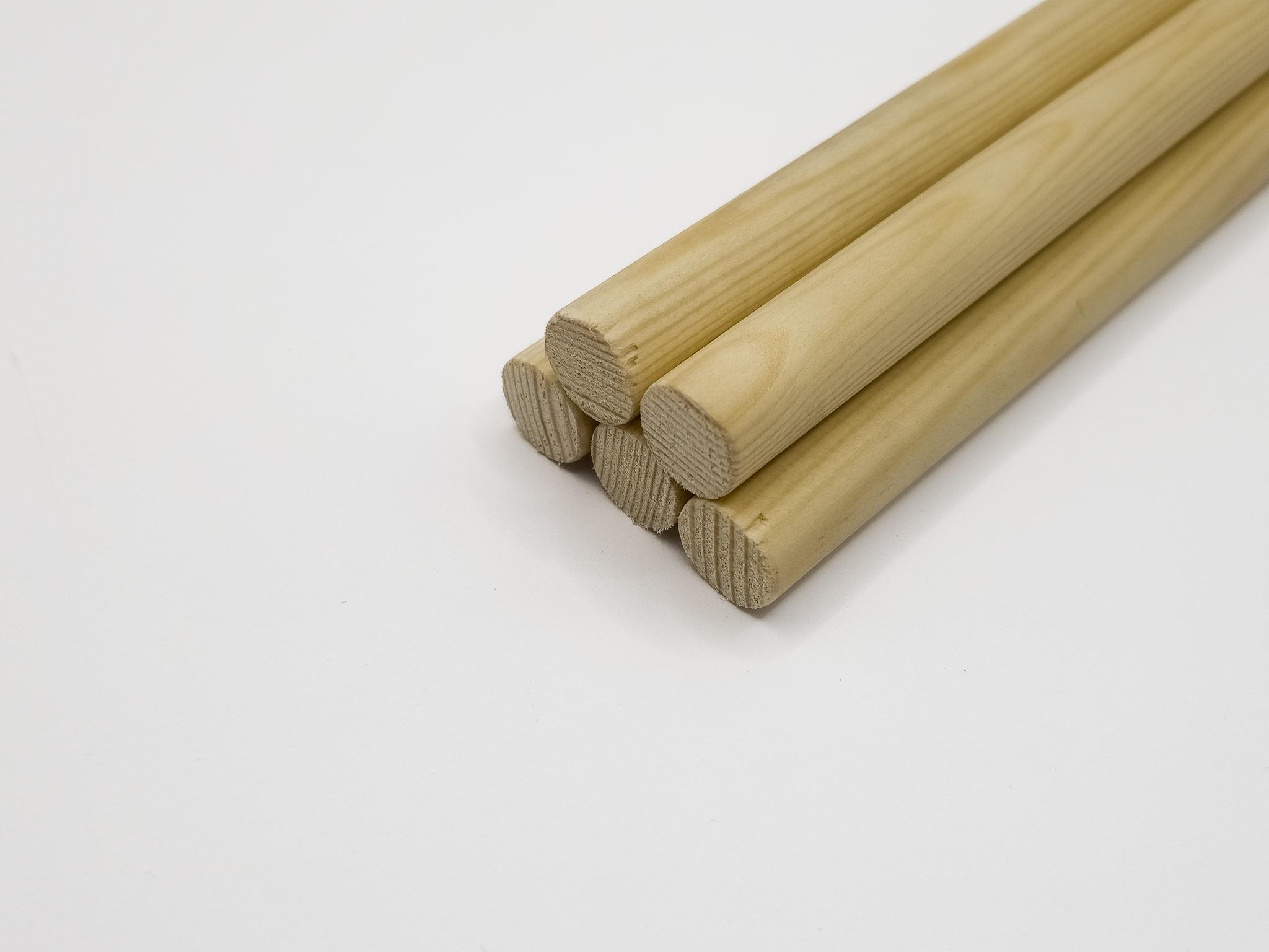 ZGG Anguss- und Steigerhilfen aus Holz Ø15 mm × 150 mm, 5er Set AS-Bolzen-15-150