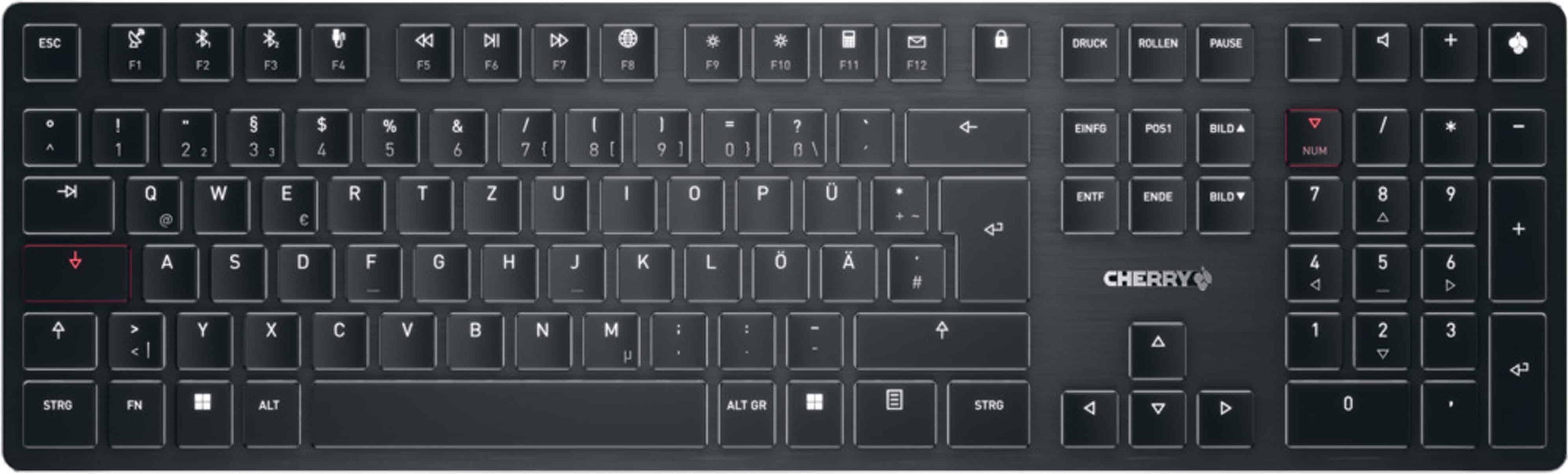 Cherry KB MX Ultra Low Profile - Tastatur G8U-27000LTBDE-2