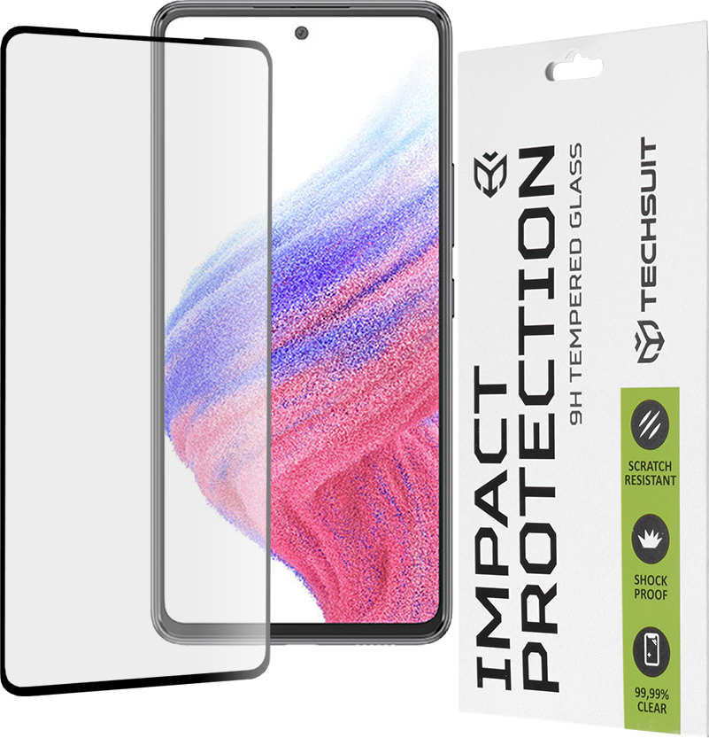 Techsuit Full Cover Ochrana displeja pred nárazmi pre Samsung Galaxy A53 - Black