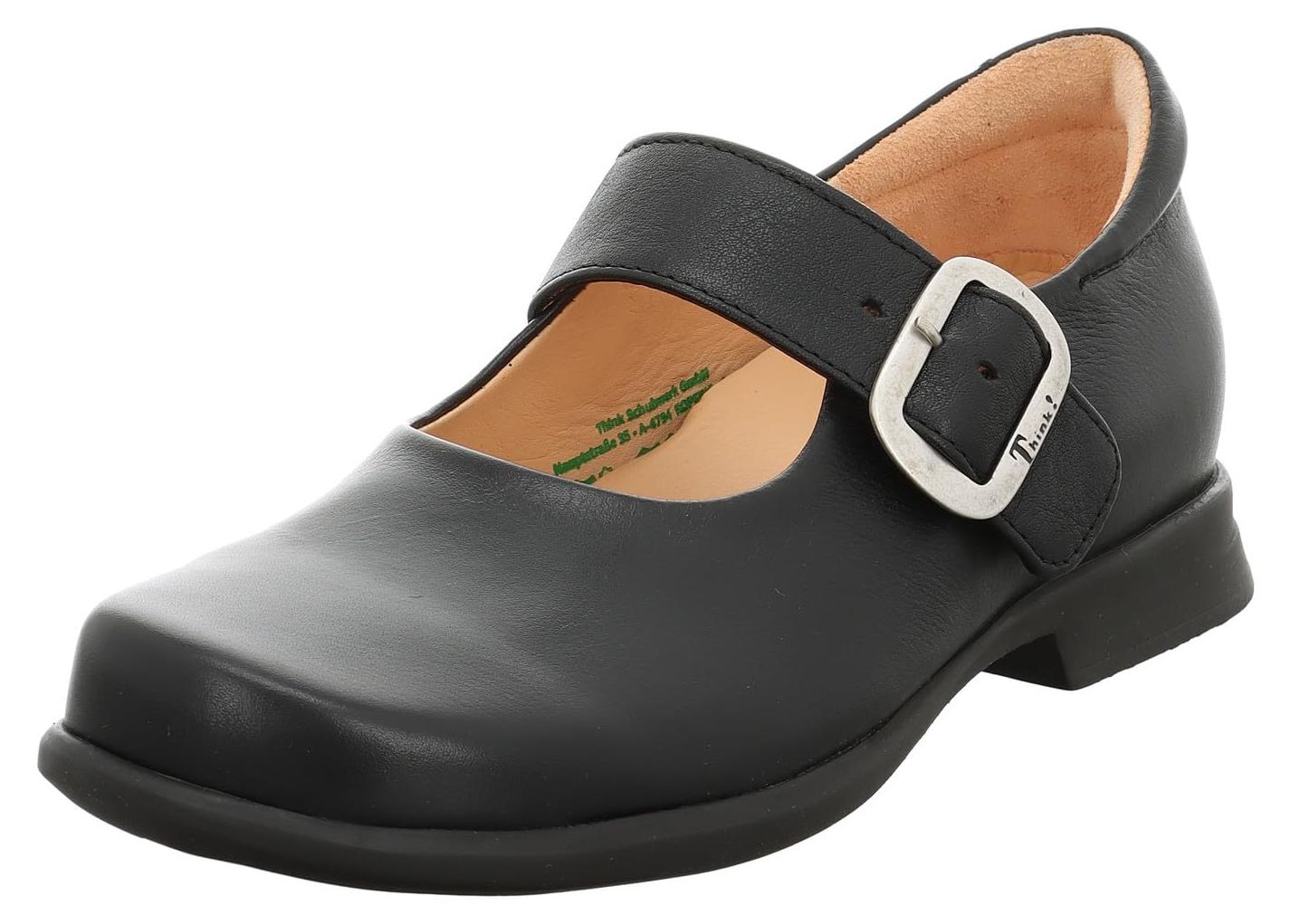 Think! Damen Halbschuhe, chromfrei gegerbtes Leder, Schwarz 3-000265-0000