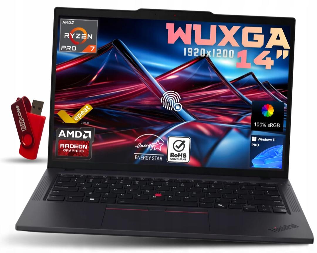 Laptop Lenovo ThinkPad P14s G5 Ryzen 7 PRO 16GB 2TB SSD WUXGA IPS DO PRACY