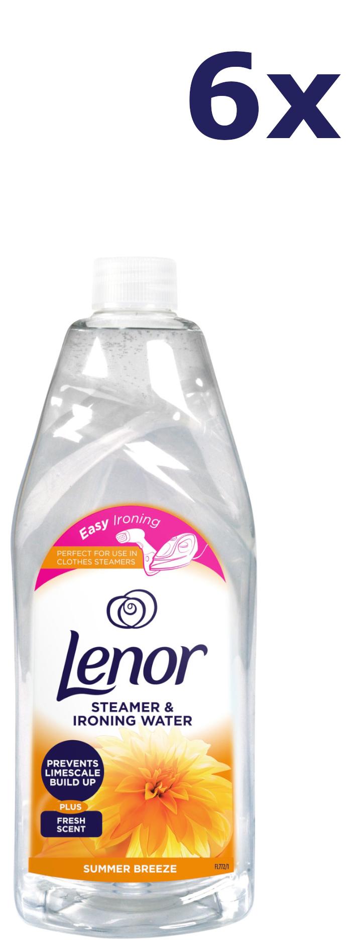 6x Lenor Bügelwasser Summer Breeze 1 Liter 5060033822715 h2 si