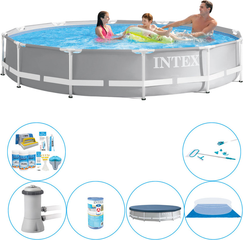 Intex Prism Frame 366x76 cm Round - Bazén s príslušenstvom