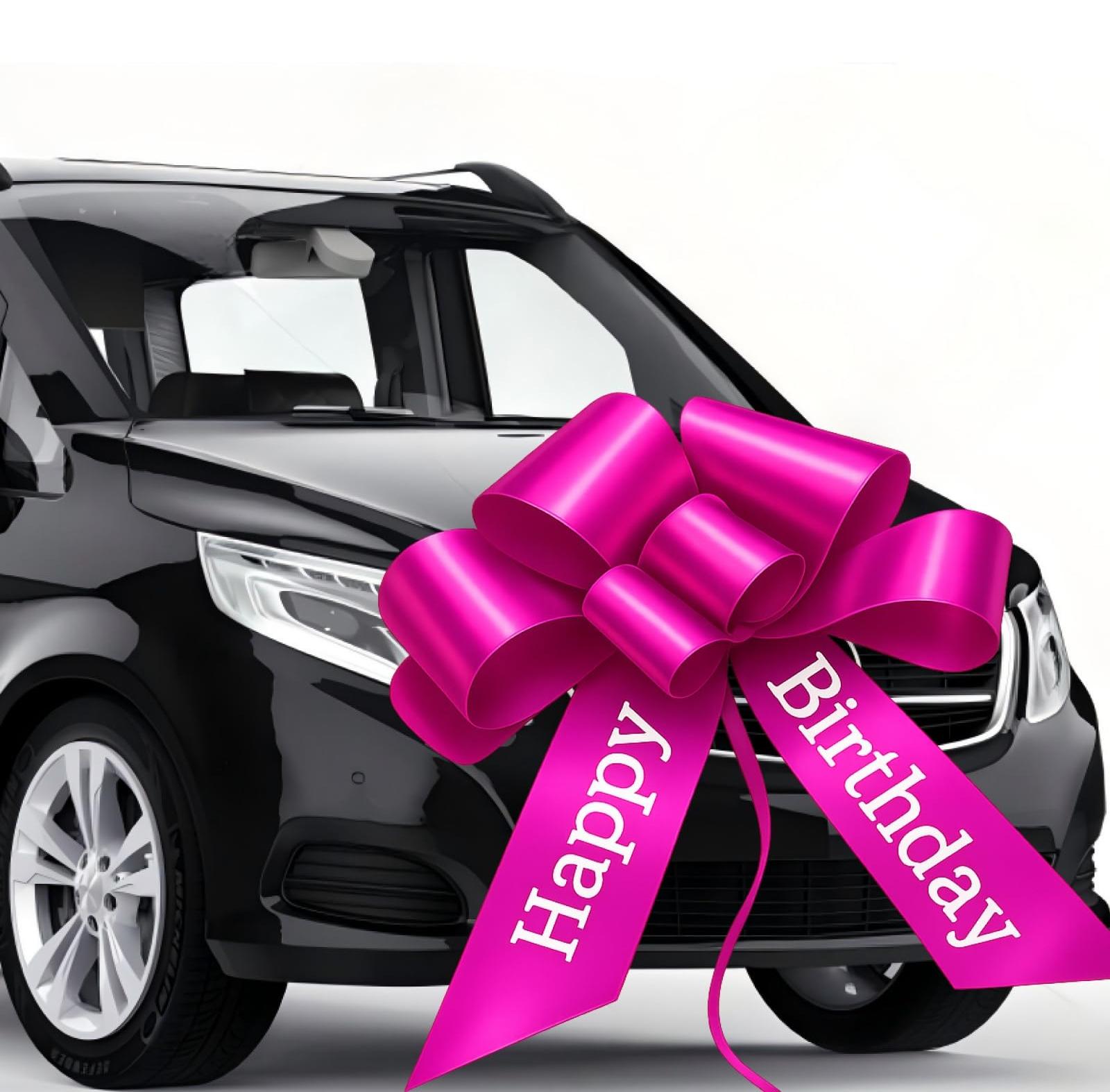 OEM Große Geschenkschleife - Dekorative Schleife für Autos und Präsente - Rot - 76 cm XXL