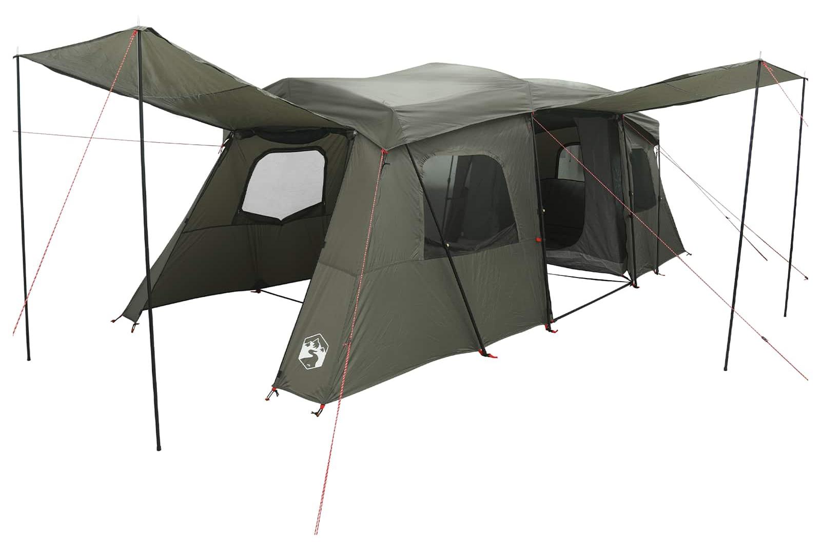 vidaXL 3 Personen 3-Personen Olivegrün
