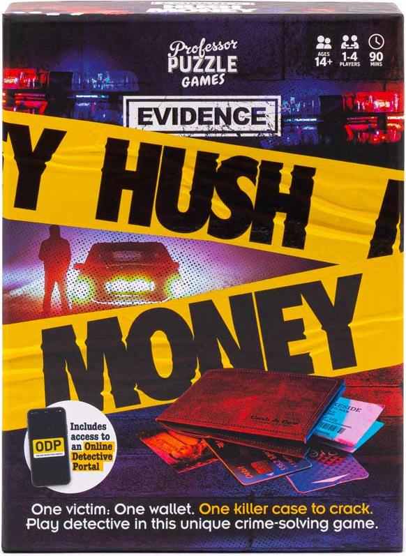 Merkloos Murder Mystery Spiel Hush Money - Detektivspiel mit Online-Portal PP9782