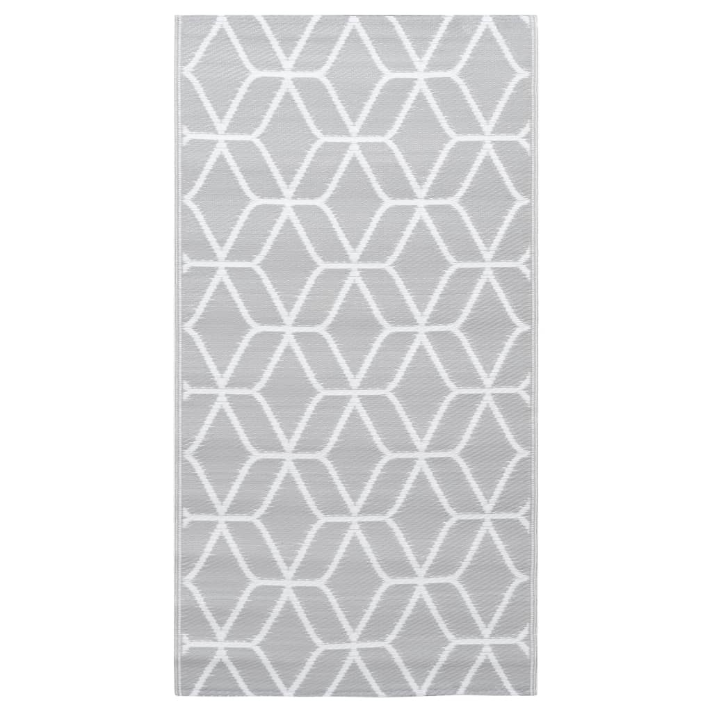VidaXL Tappeto Da Tenda Per Esterni 400x500 Cm - Grigio Talpa - HDPE Traspirante Con Occhielli - 3