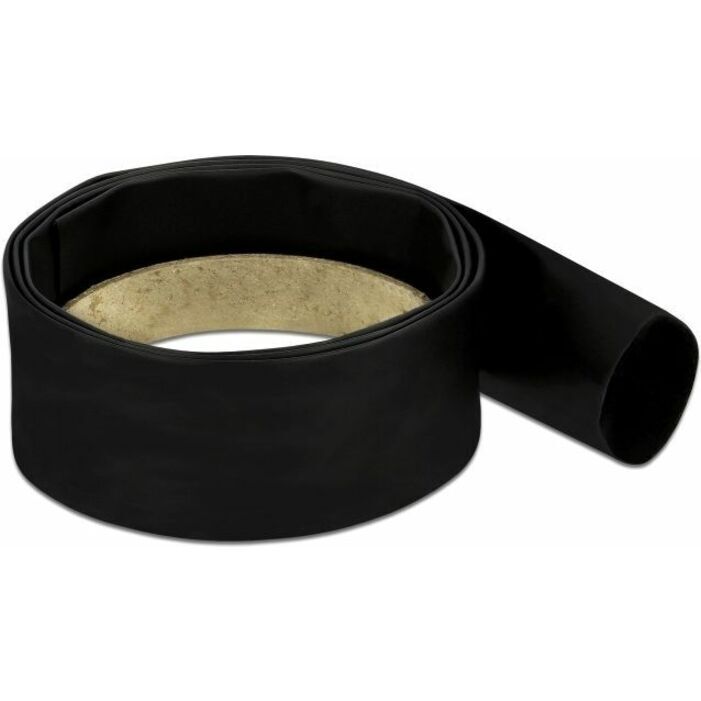 DeLOCK Schrumpfschlauch 1 m x 25,4 mm Schrumpfungsrate 4:1 schwarz, Schrumpfschlauch, Schwarz, Polyolefin, 100 cm, 1 Stück(e), 4:1 20663