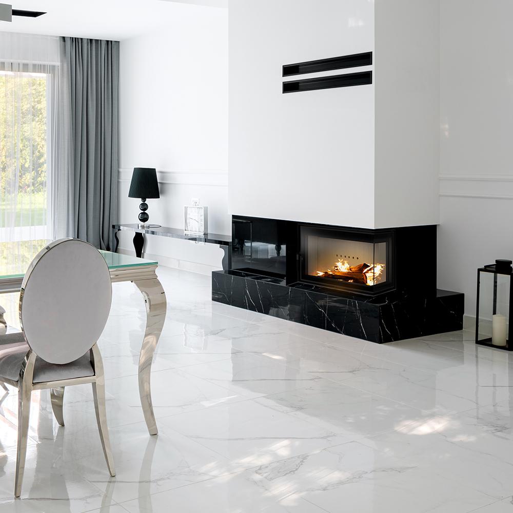 Oceľový krb KRATKI LUCY SLIM pravý 10 kW Ø 160