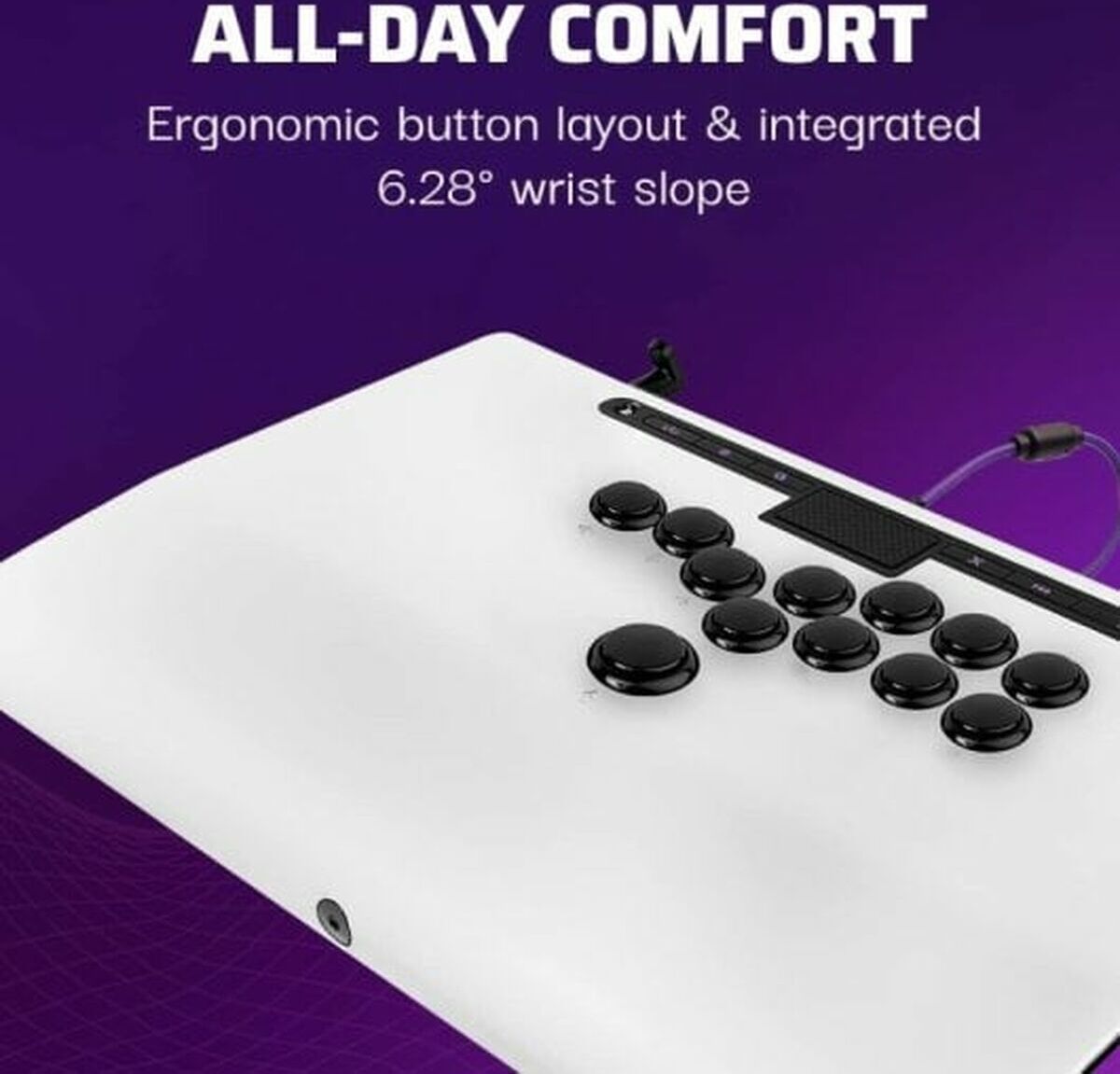 PDP Victrix Pro FS-12 Arcade Fight Stick Blanco für PS5/PS4 052-008-BTN-WH