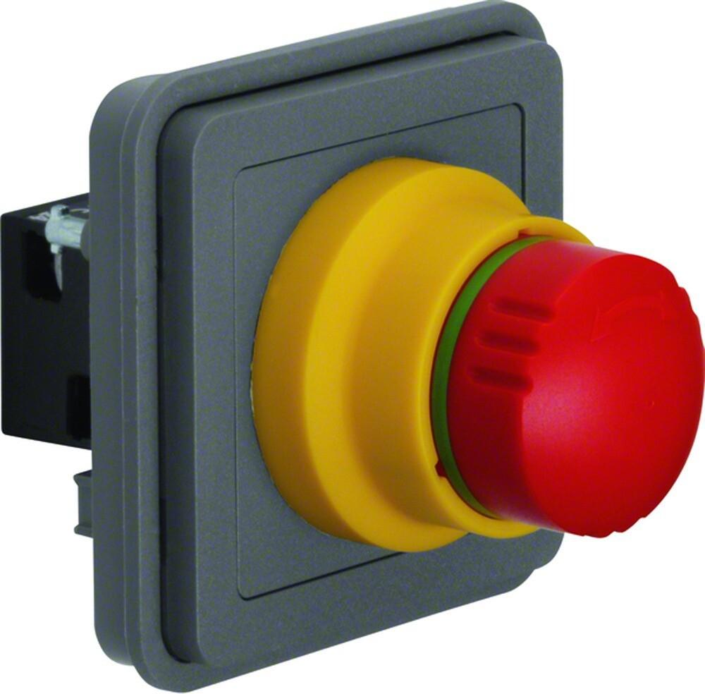 Berker NOTAUSTASTER AP/UP GRAU MATT (44713512)