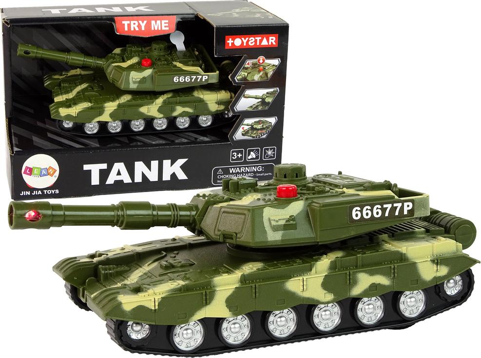 Leantoys Militärpanzer Reibungsantrieb Ton Licht