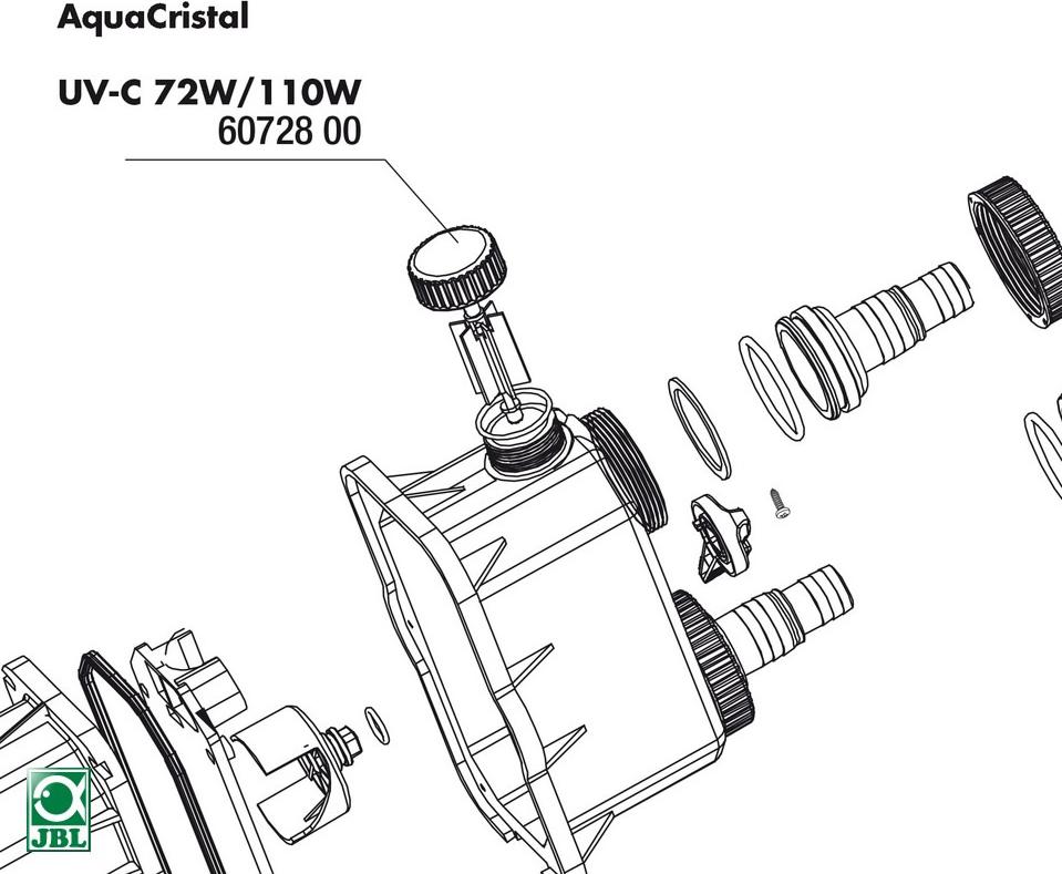 JBL Aquaristik JBL AquaCristal UV-C 72/110W Laufradkontrolle * 6072800