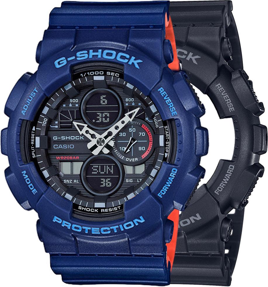 Zegarek Casio G-Shock SET GA-140-1A1ER + BEZEL 10527398 + PASEK 10527467 20BAR